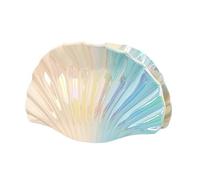 Pinza de pelo de resina de plástico, color degradado, diseño hueco, forma de concha, material duradero, agarre fuerte para la parte trasera de la cabeza, accesorio decorativo, estilo simple, azul