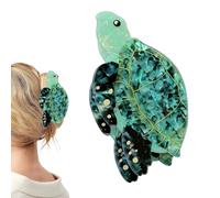 Pinza de pelo de tortuga, horquilla en forma de tortuga marina, pinza de garra de 9 cm para peinar, acabado de alta visibilidad con cierre de agarre , accesorio de peinado para asegurar el