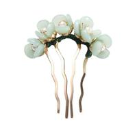 Pinza de pelo en forma de U de estilo vintage, peine lateral, accesorio de 4 puntas