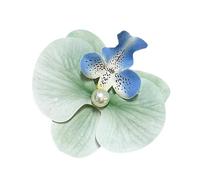Pinza De Pelo Flor Hawaiana - Pinza De Pelo Flor De Frangipanita - Pinza De Pelo Linda Antideslizante - Phalaenopsis Accesorios De Peluquería | Para Playa Fiesta Boda