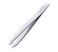 Pinza De Pelo Inclinada De Acero Inoxidable Satinado
