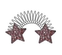 Pinza de pelo invisible con forma de estrella elástica, peine fijador de acabado, herramientas coloridas P6I5, fijador de pelo desordenado para niñas