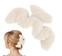 Pinza de pelo ondulada de felpa: da forma a tu look invernal rápidamente, grandes pinzas peludas para cabello fino y grueso, superficie al, accesorios antideslizantes duraderos | Cuidado d