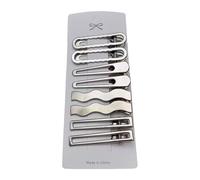 Pinza de pelo plateada con pico de pato para mujeres y adolescentes, horquillas para el cabello dulces, accesorios versátiles para el cabello, agarre seguro
