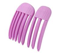 Pinza de pelo sin rastro - 3/6 dientes perezosa natural | 2 x horquilla de