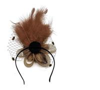 Pinza de pelo vintage con flor hecha a mano para mujer Accesorio de fiesta de la década de 1920