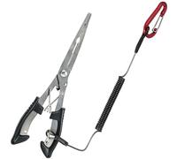 Pinza de pesca de acero inoxidable, Alicates de punta larga para pescar, Kit de pinzas de pesca con cordón de seguridad, Tijeras de pesca, accesorios de pesca de agua dulce y salada