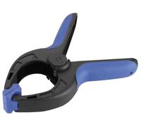 Pinza de plástico 100 mm, ligera y resistente, ideal para sujetar y organizar objetos en manualidades y trabajo escolar.