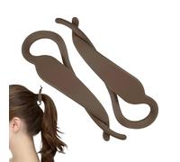 Pinza de plátano | 2 piezas de clip de estilo entrelazado para mujer | Elegante accesorio de sujeción segura para novia, playa, fiesta, formal, noche, escuela, vacaciones, boda, trabajo diario