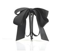 Pinza de plátano con lazo negro, cinta de satén, pinzas para el pelo, horquillas para el pelo, lindas pinzas verticales para coleta de caballo para mujeres y niñas, clips y pasadores, accesorios para