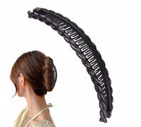 Pinza de plátano para cola de caballo, agarre de pinza de peine vintage, duradero, ligero, diseño de cola de de, accesorio para el cabello para mujeres con cabello rizado grueso y fino, clip