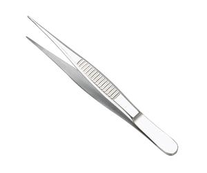 Pinza de Punta Fina sin Dientes 12.50 cm: Ideal para auriculoterapia (acero inoxidable)