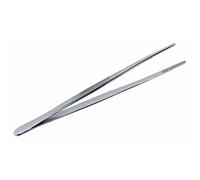 Pinza de Punta Plana Gruesa 12,5 cm: Ideal para auriculoterapia (acero inoxidable)