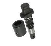 Pinza de resorte de martillo de Metal de 2 uds con juego de cubierta de cabeza, pinza ligera plateada y negra for púa eléctrica de 65A