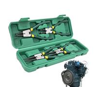 Pinza de retención para anillos - Herramienta de sujeción de resorte resistente, acero templado con asas antideslizantes, mordazas de precisión con funcionamiento fluido, abrazadera de lista