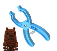 Pinza de seguridad para los ojos, herramienta de seguridad para los ojos, herramienta auxiliar de ganchillo, accesorios para muñecas rápidas, ganchillo y ojos de animales rellenos, que hacen la