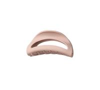 Pinza de silicona con forma de tiburón, pinzas elásticas de plástico, pinza de pelo en forma de semilune, clip de tiburón de estilo coreano, soporte simple para cola de caballo (rosa)