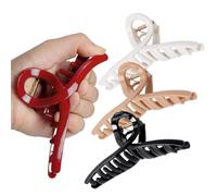 Pinza de silicona - Horquilla de silicona suave | Pinzas de pelo de sujeción fuerte | 4 horquillas de silicona portátiles para la escuela, viajes, al aire libre, festivales, esposas, bodas, niñas