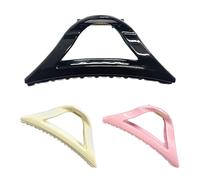 Pinza de silicona para el pelo, diseño de sujeción segura, 4.53 x 1.89 pulgadas, cómoda pinza para el pelo, pinzas francesas acrílicas, pulido resistente a las manchas, para mujer