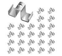 Pinza De Silla Para Rejilla, 25 Piezas, Sujeción Metálica Resistente, Abrazadera Para Instalación De Rejillas, Escaleras, Pasarelas, De Puente, Sistemas De Drenaje, Clavijas Duraderas, Sopor