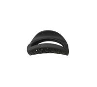 Pinza de tiburón de silicona, pinzas elásticas de plástico, pinza de pelo en forma de semilune, clip de tiburón de estilo coreano, soporte simple para cola de caballo (negro)