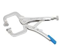 Pinza de tornillo de soldadura extra corta de 130 mm - Acero, compacto y preciso, áreas difíciles - D-Work