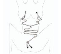 Pinza de tres puntas ajustable con cadena para mujer o novia