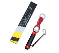 Pinza digital para peces con precisión de escala y construcción de aluminio para un rendimiento fiable en barcos y orilla (rojo)