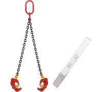 Pinza elevadora para piedra Cadena de elevación de doble garra de 1 tonelada, adecuada for eslingas de barriles en accesorios de elevación de grúas/carretillas elevadoras(A)