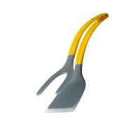 Pinza Espátula de Silicona para Cocina y Camping | Mango Ergonómico, Diseño Doble para Voltear y Sujetar, Uso Huevos y Tortilla, una Pieza