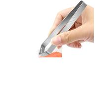 Pinza Espinas Pescado De Acero Inoxidable Pinzas de acero inoxidable for hueso pescado, pinzas extractoras, for arrancar huesos, utensilios cocina, 1 ud(Flat mouth)