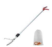 Pinza extensible de serpiente para reptiles, sonajero, herramienta de manejo de mandíbula ancha con bloqueo y agarre cómodo (incluye bolsa de serpiente) (pinza extensible de 60 pulgadas)