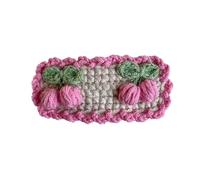 Pinza for el pelo con flor de ganchillo hecha a mano for otoño e invierno, bonito clip BB y accesorio for diadema(Color13)