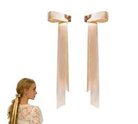 Pinza For Lazo Magnética, Pinzas For Lazo Magnéticas De Sujeción Fuerte, Diseño 2 En 1 Sin Costuras For Cabello Grueso Y Fino, Creación De Coletas Y Peinados Semiatados(Rose Gold)