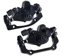 Pinza Freno Disco Mecánica Trasera Aleación 160mm | para robusto , compatible rotores 160mm, para resistencia desgaste, color negro, bicicleta montaña(1 Pair Calipers)