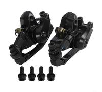 Pinza Freno para delantero 160mm para MTB y Carretera Pinza Freno | Aleación aluminio ligera, frenada , pastillas metal, no daña el disco, durabilidad extrema(front+rear black)