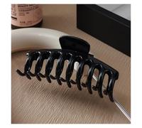 Pinza grande de silicona suave de 13 cm para mujer, pinza de agarre de tiburón segura cruzada, alta elasticidad, deformable, anticolisión, accesorios para el cabello grueso (estilo 10)