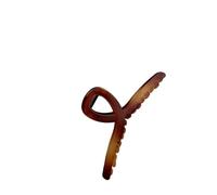 Pinza grande mate de 130 mm for el pelo, elegante, for niña, con diseño de tiburón(Amber (13cm))