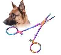 Pinza Hemost¨¢tica de Acero Inoxidable, 14 cm, para Mascotas, Pesca y Depilaci¨®n, Herramienta de Limpieza y Extracci¨®n de Pelo