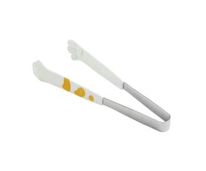 Pinza japonesa de acero inoxidable para alimentos, para el hogar, cocina, hornear, barbacoa, trompeta blanca