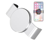 Pinza magnética para teléfono celular,Pinza de metal para teléfono de metal Clip de fijación magnética Sólido - Abrazadera de teléfono de metal para soporte de coche magnético Compatible con para, po