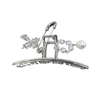 Pinza metálica para el pelo de los años 2000 con diseño de pin cruzado y genial para varios peinados, fiestas, uso diario, accesorios de moda de anime, horquilla cruzada artística para mujer