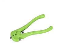 Pinza multifuncional de acero inoxidable que ahorra mano de obra, mango de plástico para cocina, abrazaderas de apertura de concha de ostra (verde)