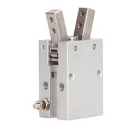 Pinza neumática de cilindro angular, cilindro de dedo de doble y simple efecto, abrazadera de aleación de aluminio resistente al desgaste con boquilla M5x0.5 para automatización