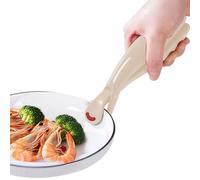 Pinza para bandeja de pizza, protección contra escaldaduras y soporte antideslizante para cuencos, mango antideslizante resistente al calor, reutilizable, a prueba de salpicaduras, para utensilios de