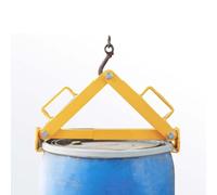 Pinza para barriles de aceite, Abrazadera vertical for elevador de tambor acero aleación, 1100 libras, tambores plástico 30-55 galones(E)