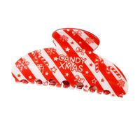 Pinza para cabello con mandíbulas navideñas con dientes de agarre internos, garra navideña para arreglos rápidos del cabello, recogidos y sujeción diaria Accesorio de temporada Clip de garra de de