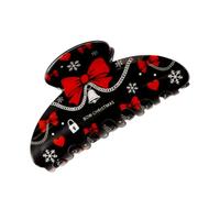 Pinza para cabello con mandíbulas navideñas con dientes de agarre internos, garra navideña para arreglos rápidos del cabello, recogidos y sujeción diaria Accesorio de temporada Clip de garra de de