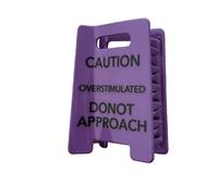 Pinza para cabello creativa, señal sobreestimulada de precaución, soporte para moños, tocado que mejora humor para uso diario, sombreros únicos