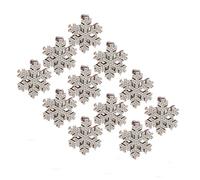 Pinza para cabello en forma de de nieve con festivo Regalo de año nuevo de Navidad de invierno para mujeres Chica Fiesta temática navideña 10PCS Pinza para cabello de invierno